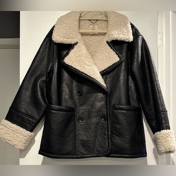 FREE PEOPLE 
Kaja Vegan Bonded Peacoatblack🖤 - Picture 5 of 13